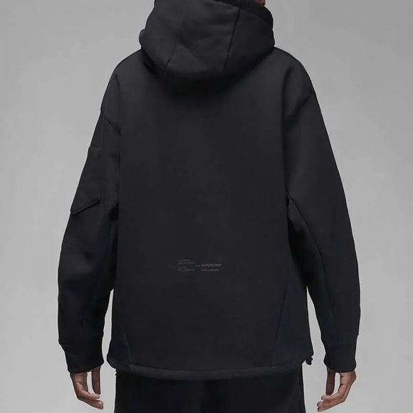 Nike Air Jordan 23 Engineered Black Heavyweight Fleece Pullover Hoodie (M) NWT - Picture 2 of 9